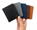Genuine Leather Slim Bifold Wallet for Men - 6-Card Holder with ID Window Style