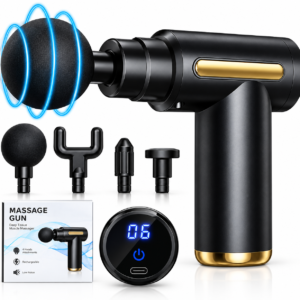 Powerful Deep Tissue Massage Gun – Adjustable Speed & Multiple Attachments